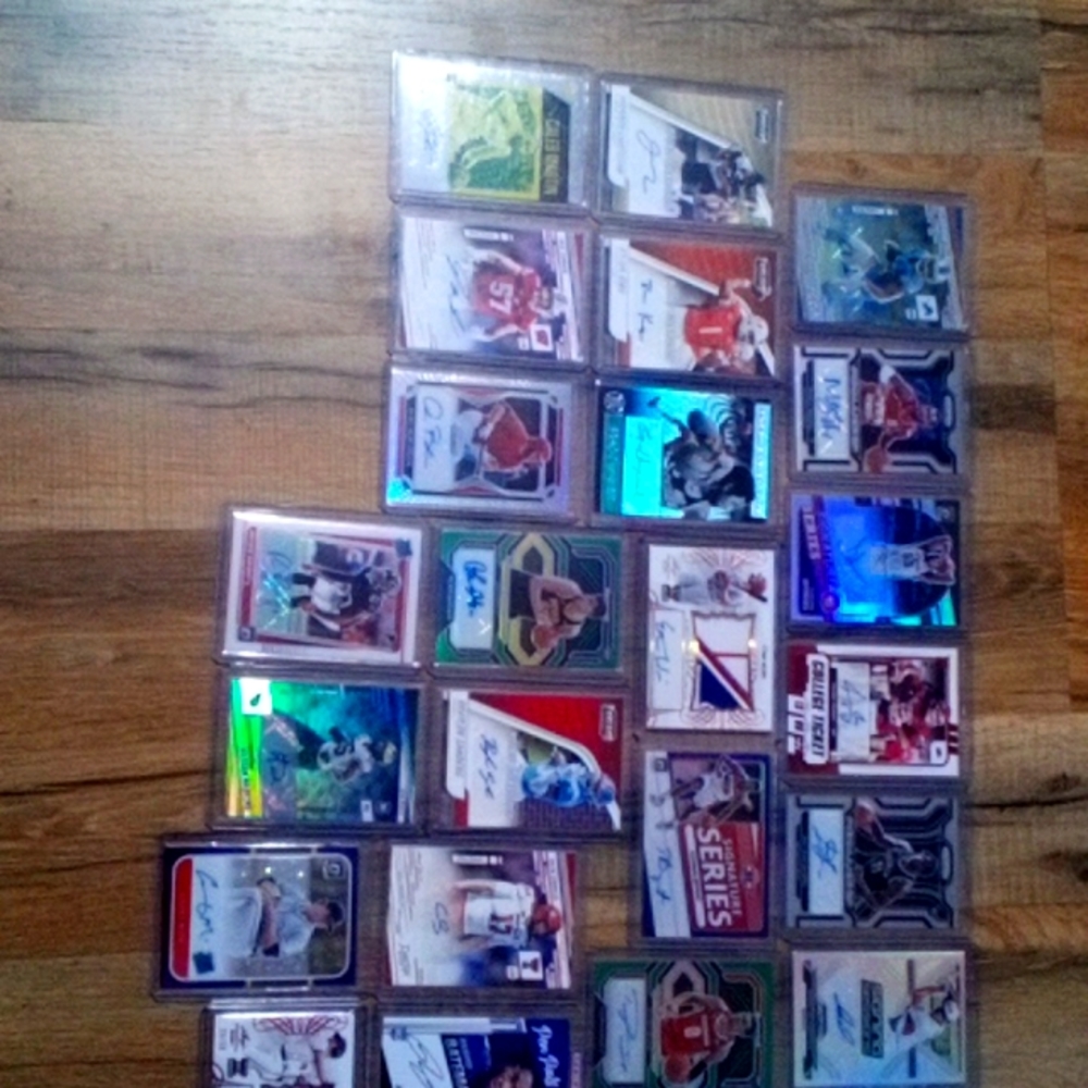 Autos lot and a gold Trevor Lawrence cards too